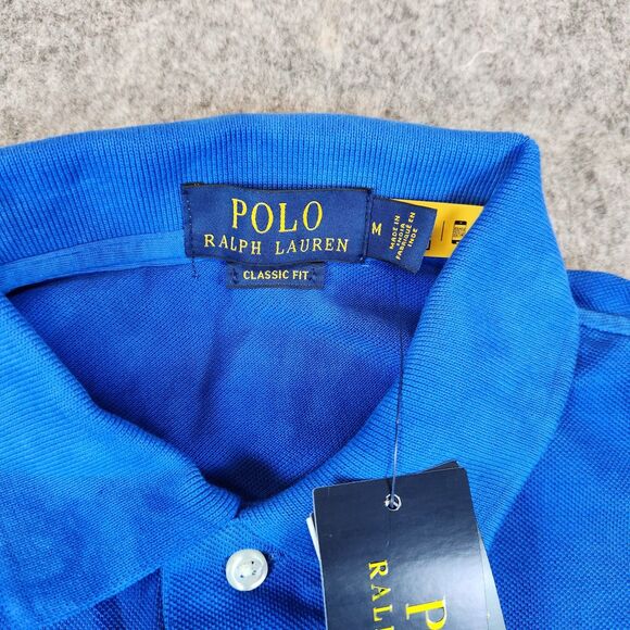 Polo Ralph Lauren Men Shirt Medium Classic  Fit Tie Dye Color Blocked Mesh Polo - Picture 4 of 11